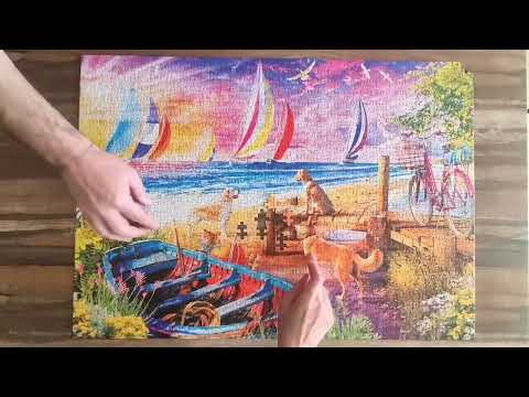 Trefl Prime   Uft Vacay Time Puzzle  Sailboats View   1000 Piezas, Cartón Más Grueso, Bio, Veleros,