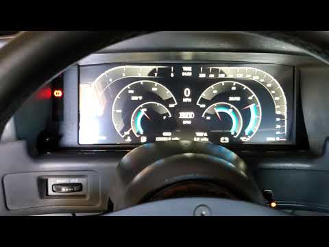 1989 Mustang Fox Body with Autometer Invision Full Digital Instrument Cluster