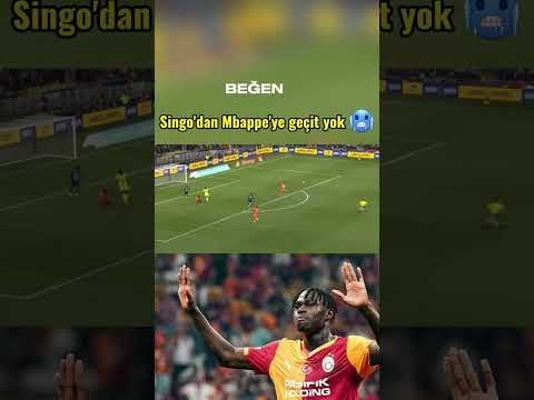 Singo'dan Mbappe'ye geçit yok 🥶 #galatasaray #futbol #shorts