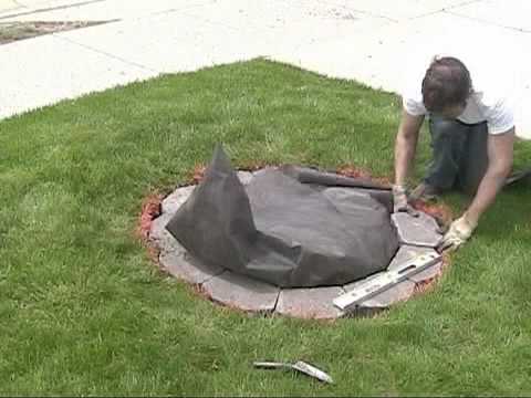 How to Build a Raised Island Garden Bed with Retaining Wall Bricks