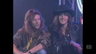 Jon Bon Jovi & Richie Sambora '89 Australian Tv Interview & "Unplugged" HD Dolby!