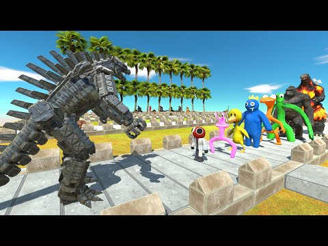 MechaGodzilla COCONUT DEATH RUN - Animal Revolt Battle Simulator