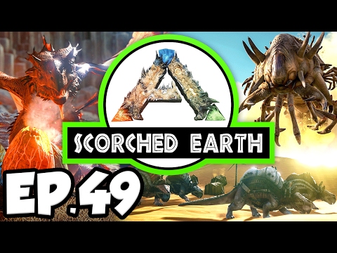 ARK: Scorched Earth Ep.49 - FIGHT 2 ALPHA WYVERNS, LIGHTNING WYVERN EGG! (Modded Dinosaurs Gameplay)