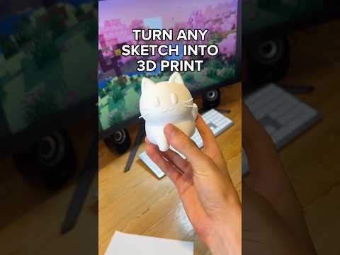 how to turn a sketch into a 3D model in seconds
