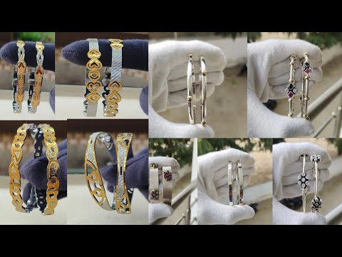 Silver bangles design for ladies || Daily wear silver bangle collection || Simple bangles with price