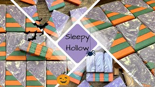 Making 🎃 SLEEPY HOLLOW 🎃 Cold Process Soap + Epic Color Morph | Ellen Ruth Soap