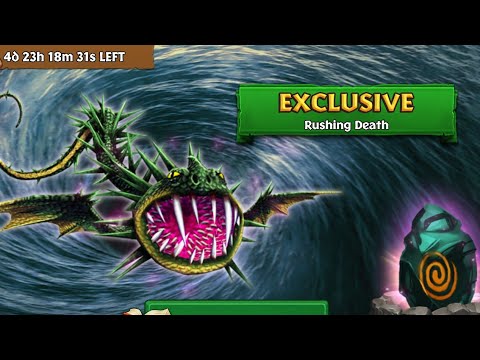 Rushing Death Max Level 150 Titan Mode - Exclusive Whispering Death - Dragons:Rise of Berk