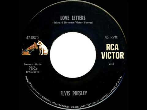 1966 HITS ARCHIVE: Love Letters - Elvis Presley (mono 45)