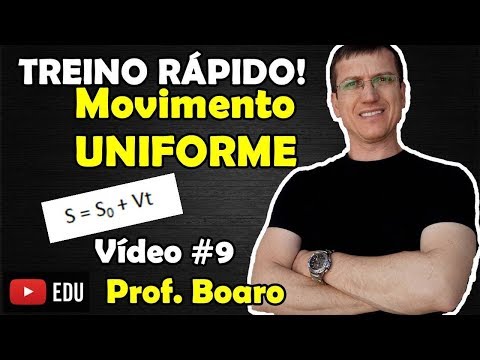 UNIFORM MOVEMENT - EXERCISE - QUICK WORKOUT - Prof. Marcelo Boaro VIDEO # 9