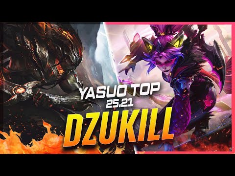 Dzukill - Yasuo vs Vayne TOP Patch 25.21 - Yasuo Gameplay