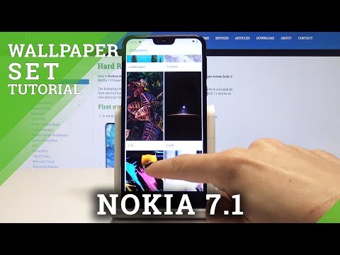 How to Change Wallpaper on NOKIA 7.1 - Set Up Wallpaper on Home / Lock Screen