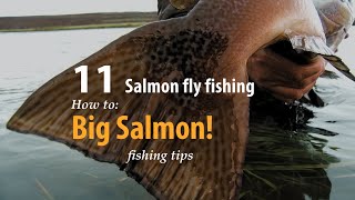 How to • Salmon fly fishing • Big Salmon! • fishing tips