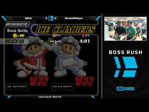 Boss Rush The Moon Losers Top 12 - Glitch (Ice Climbers) vs ShreksWhisper (Sheik)