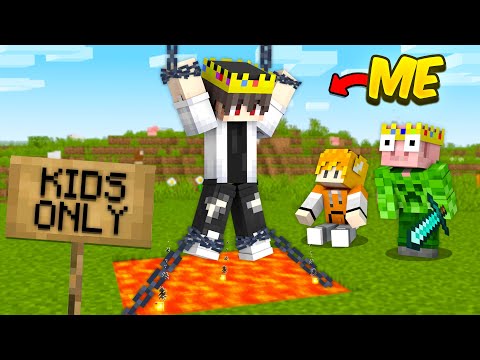 I Got ARRESTED in 'KIDS ONLY' Minecraft Server!