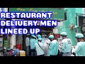 Vietnam Food Delivery Man Lined Up In A Restaurant COM BINH DAN SON SHINH Street Food 베트남 음�