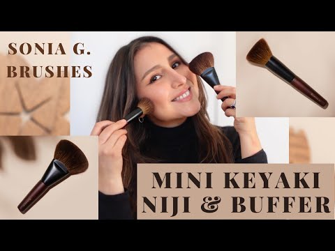 Sonia G. Mini Keyaki Buffer & Mini Keyaki Niji brush review ✨🖌💛 #soniagbrushes #minikeyakisoniag