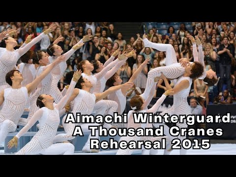 Aimachi Winterguard -  A Thousand Cranes - Rehearsal at Carmel High School 2015