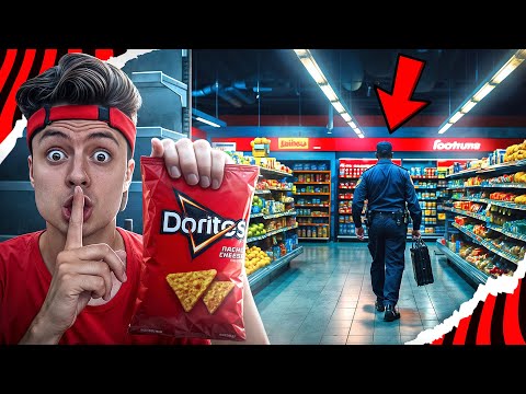 I SPENT THE NIGHT IN A SUPERMARKET!!