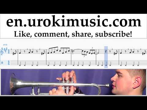 How to Play Trumpet The Pink Panther - Theme Song Tabs Part#2 um-i352