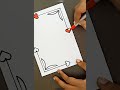 Quick and easy design border for project work #shorts #ytshorts #viral
