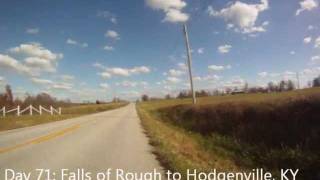 preview picture of video 'Day 71: Falls of Rough to Hodgenville, KY (November 8, 2011)'