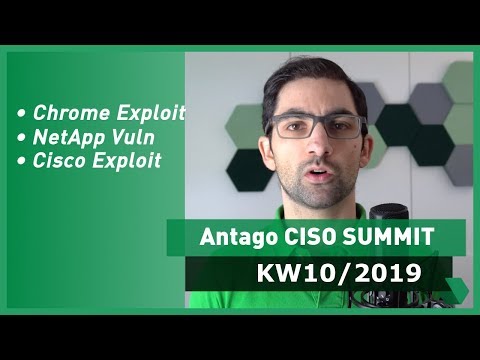 CISO Summit: KW 10 2018 - Google Chrome, Cisco-Router und NetApp Storage