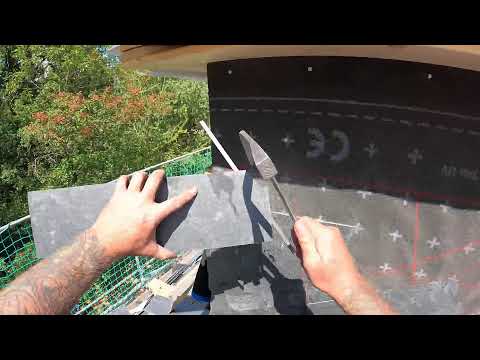 Schiefer Wangenkehle - Altdeutsche Schieferdeckung - Teil 48 - Schieferdach Halle