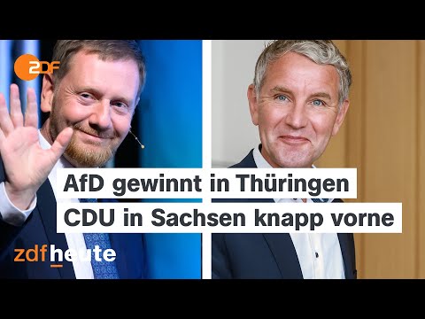 Landtagswahlen: AfD gewinnt in Thüringen | Sachsen: knappes Rennen zwischen CDU und AfD