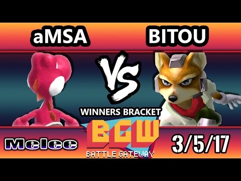 BGW15 SSBM - VGBC | aMSa (Yoshi) Vs. bitou (Fox) Smash Melee Tournament