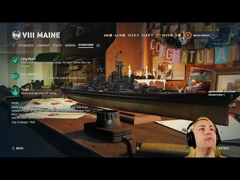 Spartan Plays Tier 8 Battleships! LIVE (World of Warships Legends)