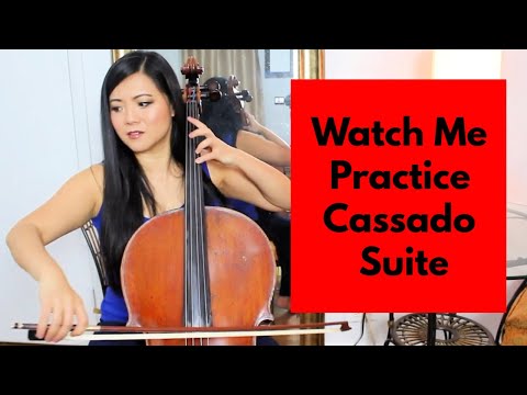 Watch Me Practice (Gaspar Cassadó Suite for Cello Solo: Preludio - Fantasia) | Cellist Wendy Law