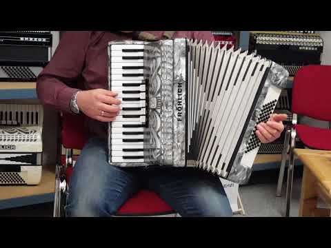 Klangprobe Akkordeon Fröhlich Händel, Weltmeister Achat 72