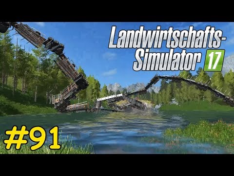 LS17 Forstwirtschaft Teil 91 - EXTREMES CHAOS! DIE ANHÄNGERSCHLANGE FLIEGT UMHER | Liongamer1