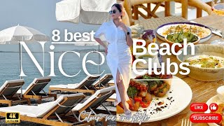 8 Best Beach Clubs in Nice, France | Cost comparison of Sunbeds & Parasols| Sout