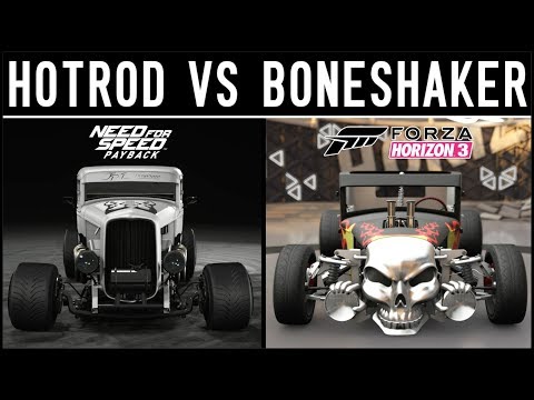 NFS Payback VS Forza Horizon 3 - HOTROD vs BONESHAKER