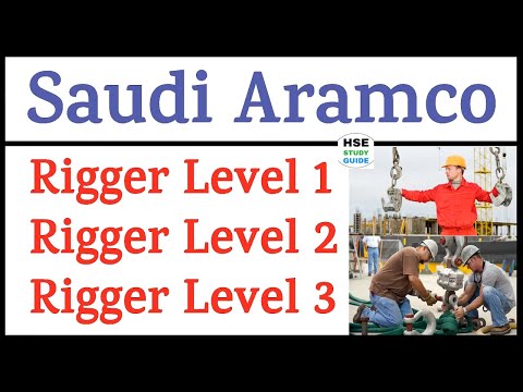 Saudi Aramco Rigger || Rigger Level 1 || Rigger Level 2 || Rigger Level 3 || HSE STUDY GUIDE