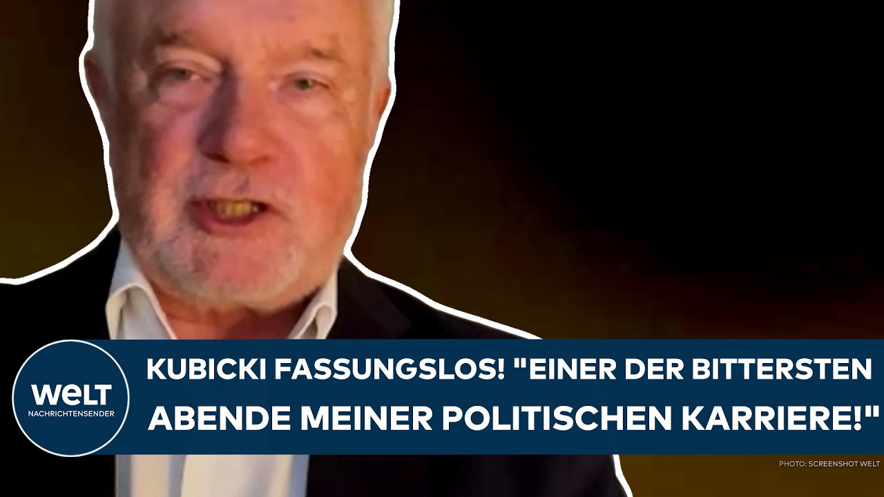 WOLFGANG KUBICKI: FDP-Mann fassungslos! "Einer der bittersten Abende meiner politischen Karriere!"