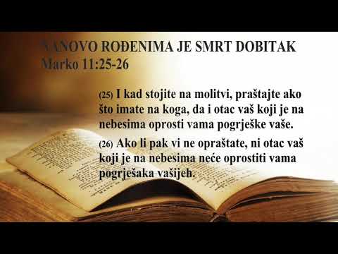 Milko Krnac: -Nanovo rođenima je smrt dobitak, 30-Septembar-2018, English translation