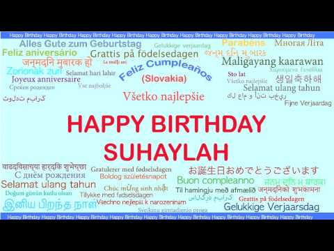 Suhaylah   Languages Idiomas - Happy Birthday