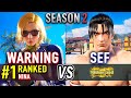 T8 WARNING I SPAM 1 Ranked Nina Vs SEF Jin Tekken 8 High Level Gameplay