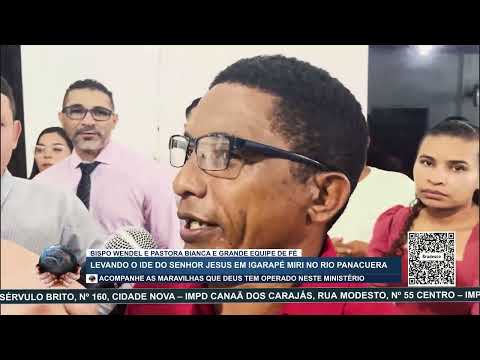 LEVANDO O IDE DO SENHOR JESUS COM BISPO WENDEL E PASTORA BIANCA.