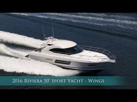 2016 Riviera 50' Sport Yacht - Wings  For Sale with HMY Yachts