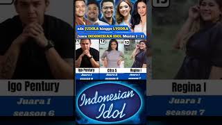 Download lagu Juara INDONESIAN IDOL all Seasons #short #indonesianidol #champions mp3