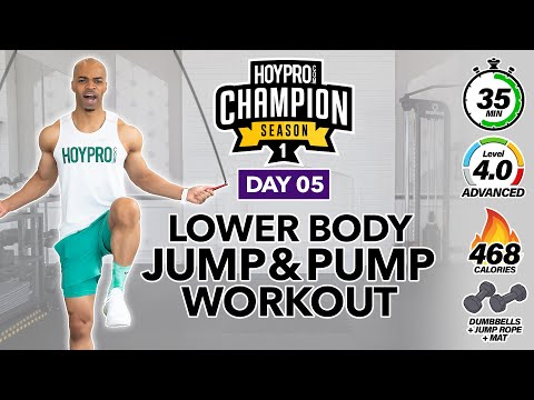 35 MIN Calves & Leg Workout with Jump Rope | CHAMPION DAY 05
