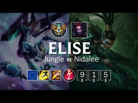 Elise Jungle vs Nidalee - EUW Challenger Patch 8.8