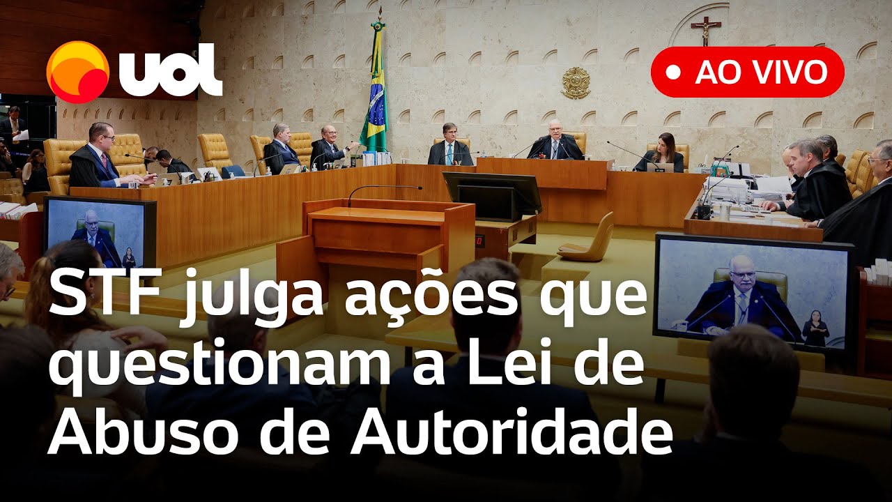 STF julga ações que questionam a Lei de Abuso de Autoridade e outras pautas; assista ao vivo