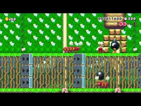 【4-1】少しだけ凶暴なハナちゃん by めつん - SUPER MARIO MAKER - No Commentary 1AI