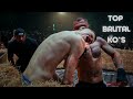 TOP 50 Most Brutal Street Backyard Fights Bare Knuckle MMA Boxing Knockouts