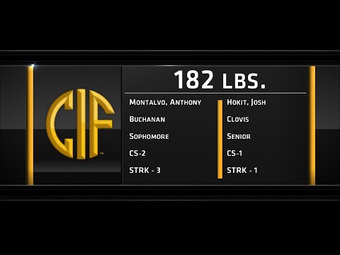 2016 California CIF Boys Wrestling Finals 182lbs