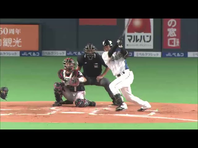 2回裏 ファイターズ大引 先制タイムリー!! 得点圏打率は驚異の5割!! 2014/5/17 F-M